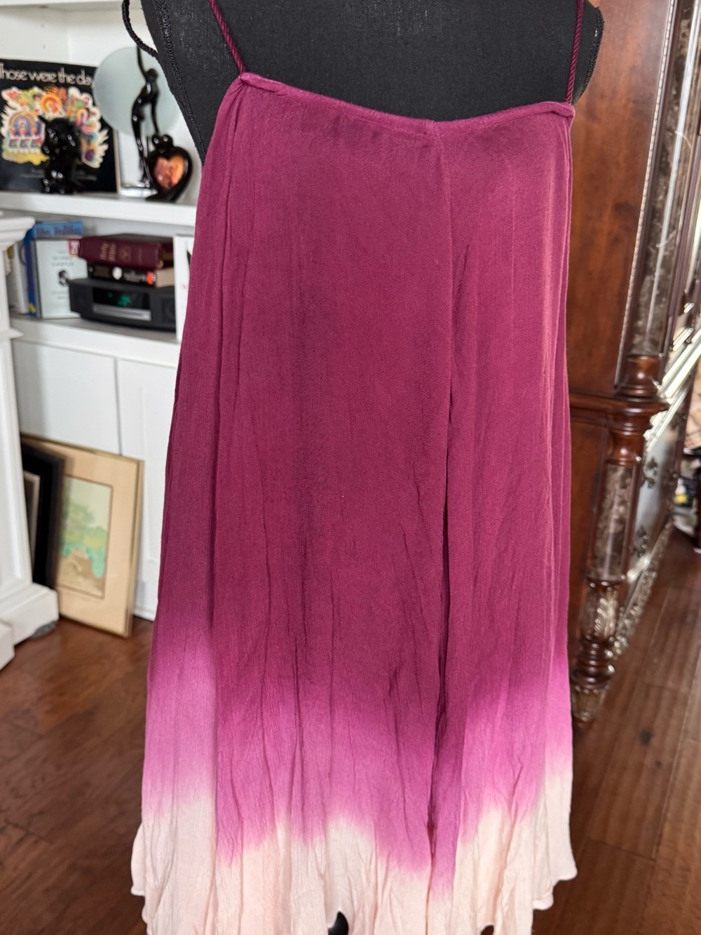 Free People Raspberry Ombre Dress Spaghetti-Strap - Picture 3 of 10